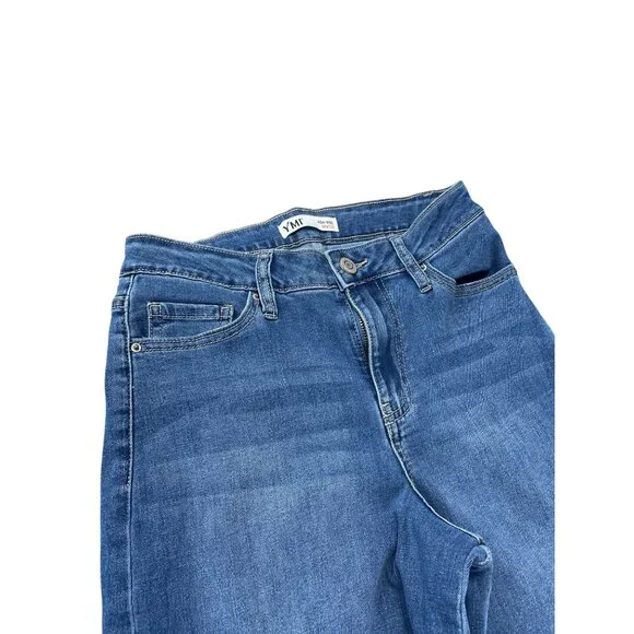 YMI High-Rise Skater Wide-Leg womans blue denim Jeans Size 3/26 SKU 9455 - Picture 2 of 13